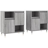  Komode 2 kom boja hrasta sonome od konstruiranog drva | shoptok.hr