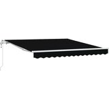  Povlačivi tende Crna 350 x 250 cm Tkanina i Aluminij | shoptok.hr