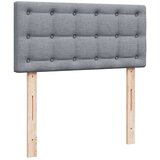 vidaXL Okvir kreveta s oprugama i madrac svjetlosivi 80x200cm tkanina | shoptok.hr