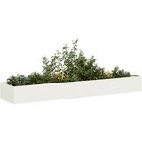 Maison Chic Cvetlični Lonec - Cvetlično korito Bela 360x80x40 cm Jeklo, (21789969) | Shoptok.si