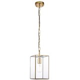  Endon 119142 - Luster na lancu HAMMOND 1xE27/10W/230V 17x17 cm mesing | Eponuda.com