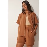 Happiness İstanbul two-piece set - brown - regular fit cene