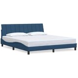 Maison Chic Posteljni okvir - Dvoposteljna postelja - Zakonska postelja brez vzmetnice moder 180x200 cm blago-J4019, (21759539) | Shoptok.si