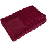  Lažni zec deka 4 pcs Bordeaux Crvena 150 x 220 cm Poliester | shoptok.hr