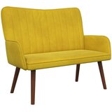 SOFA za dvije osobe Žuta 115 x 61 x 87 cm Baršun | shoptok.hr