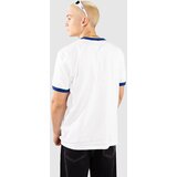 Carhartt WIP Connection Script Ringer T-shirt white / wolfsbane hvy enz w | Shoptok.si