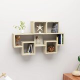 vidaXL Stenska polica v obliki avtomobila sonoma hrast 82x15x51 cm | Shoptok.si