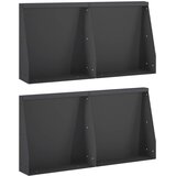  Zid za zadržavanje 4 kom. 40 x 12 x 30 cm Čelik Crna | shoptok.hr
