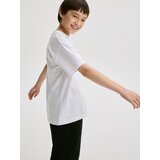 Reserved - Predimenzionirana pamučna majica kratkih rukava - bijela | shoptok.hr