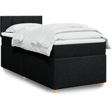  Box spring krevet s madracem crni 80 x 200 cm od tkanine | shoptok.hr
