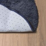  Čupavi tepih s visokim vlaknima NAVARRA tamnoplavi 200x200 cm | shoptok.hr