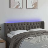  Uzglavlje tamnosivo 147x16x78/88 cm baršunasto Cijene