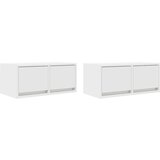 vidaXL TV omarica 2 kosa bela 60x31x25,5 cm inženirski les | Shoptok.si