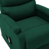  Fotelja na podizanje od tkanine tamnozelena - Tamnozelena 1 | shoptok.hr