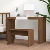  Toaletni stolac smeđa boja hrasta 70x35x45 cm konstruirano drvo | shoptok.hr