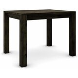  Hrastov stol 100 x 80 cm, crni sa srebrnim efektom | shoptok.hr