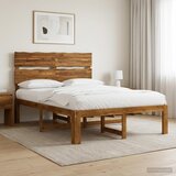  Krevetni okvir s uzglavljem ROSTOCK Prirodna 120 x 190 cm | shoptok.hr
