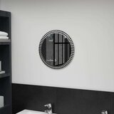  Stensko ogledalo 40 cm kaljeno steklo, (20798404) | Shoptok.si