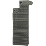 The Living Store Vrtni barski stol sivi 120 x 55 x 110 cm od poliratana | shoptok.hr