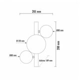 Vesta 599 ZIDNA LAMPA 3*G9 MESING | ePonuda.com