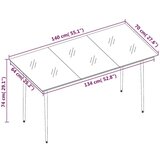  7-dijelni vrtni blagovaonski set sivi | shoptok.hr