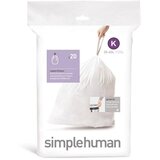 simplehuman CW0171 K-típusú egyedi méretezésű szemetes zsák újratöltő csomag (1 x 20 zsák / csomag) | shoptok.hr
