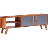 TV ormarić sivi 140 x 30 x 45 cm od masivnog drva | shoptok.hr
