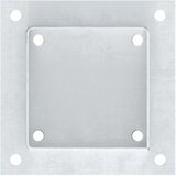  Postolja za stupove kvadratna 4 kom 121x121 mm pocinčani čelik | shoptok.hr