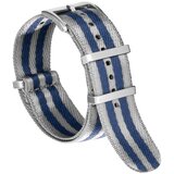 INF Najlonska pašček za uro, združljiva z Omega Tissot Mido Seamaster 300 Grey 20 mm, (5000078954) | Shoptok.si