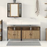  Kupaonske jedinice s umivaonikom 3 kom. Smeđa 80 x 30 x 60 cm | shoptok.hr