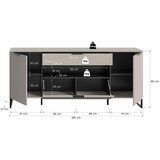 Livetastic ŠIROKA KOMODA, kašmir | Shoptok.si