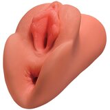 PDX Double Stroker - 2u1 realistični masturbator (tamno prirodno) | shoptok.hr