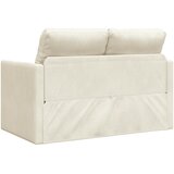 Krevet na razvlačenje Krema 204 x 122 x 60 cm Baršun | shoptok.hr