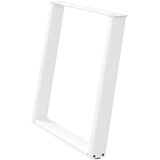 vidaXL noge za jedilno mizo u-oblika 2 kosa bela 80x(72-73) cm jeklo | Shoptok.si