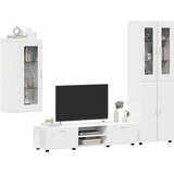  Set TV komoda s ladicama s policom Bijelo Konstruirano drvo | shoptok.hr