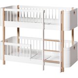 Oliver Furniture® pograd mini+ low bunk bed 60x160 white/oak | Shoptok.si