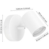 Eglo 901961 - Kupatilski zidni spot CONSUMA 1xGU10/5W/230V IP44, beo | Eponuda.com