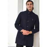 Dewberry PLT8386 MEN'S COAT-NAVY BLUE-1
