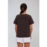 Marisse Brown Cotton Blouse | Shoptok.si