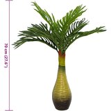 vidaXL Umjetna biljka palma 9 listova 70 cm zelena | shoptok.hr