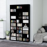 vidaXL Ormarić za CD-ove crni 102x16x177,5 cm od konstruiranog drva Cijene