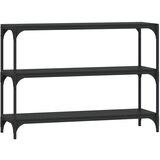 Maison Chic Knjižna omara - Knjižni regal črna 100x33x70,5 cm inženirski les in jeklo, (21724987) Cene