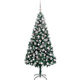 vidaXL Umjetno božićno drvce Zelena 210 cm PVC i Čelik i Plastika | shoptok.hr