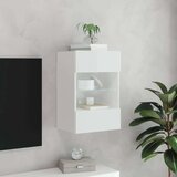 Zidni TV ormarić s LED svjetlima bijeli 40 x 30 x 60 5 cm | shoptok.hr
