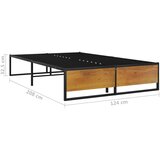  Okvir za krevet crni metalni 120 x 200 cm | shoptok.hr