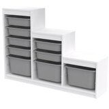 Hanah home višenamenska komoda swiss white grey | ePonuda.com
