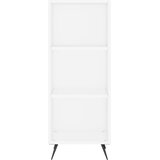  s policama bijeli 34,5x32,5x90 cm od konstruiranog drva | shoptok.hr