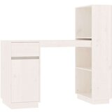 vidaXL Radni stol bijeli 110 x 53 x 117 cm od masivne borovine | shoptok.hr