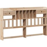 vidaXL Knjižna postelja brez vzmetnice 180x200 cm trdna borovina | Shoptok.si