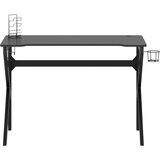 vidaXL igraći stol s nogama u obliku slova K crni 110 x 60 x 75 cm | shoptok.hr